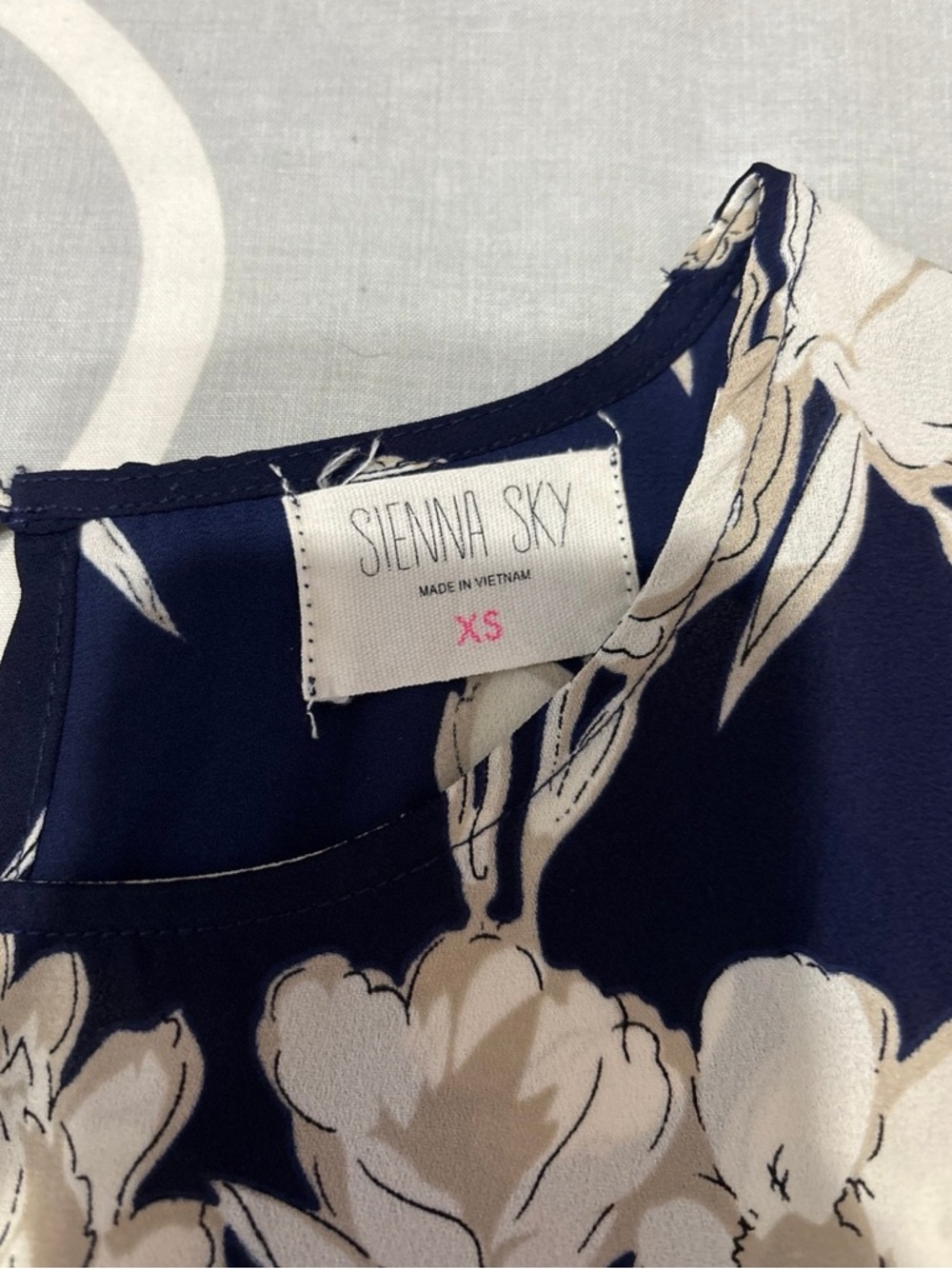 Sienna Sky Navy Blue Floral Blouse - Picture 2 of 5